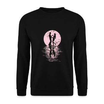 Danseurs Danse Couple Danse, Danse Rumba Renard Tango Salsa - Sweat-shirt Unisexe - noir - Devant - Alina (178cm) & Michal (187cm)