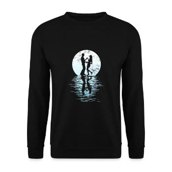 Danseurs Danse Couple Danse, Danse Rumba Renard Tango Salsa - Sweat-shirt Unisexe - noir - Devant - Alina (178cm) & Michal (187cm)