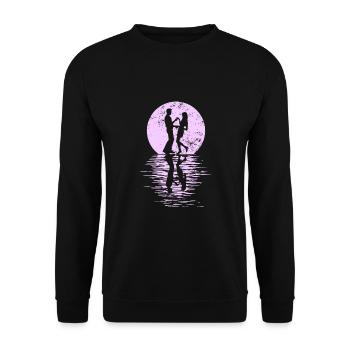 Danseurs Danse Couple Danse, Danse Rumba Renard Tango Salsa - Sweat-shirt Unisexe - noir - Devant - Alina (178cm) & Michal (187cm)
