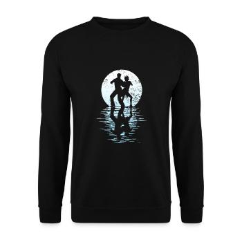 Danseurs Danse Couple Danse, Danse Rumba Renard Tango Salsa - Sweat-shirt Unisexe - noir - Devant - Alina (178cm) & Michal (187cm)