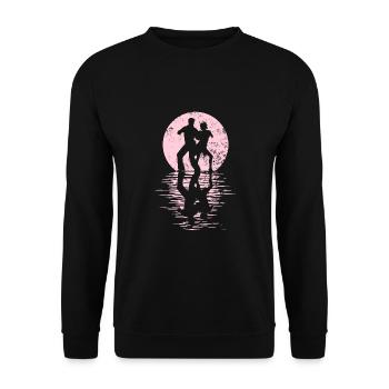 Danseurs Danse Couple Danse, Danse Rumba Renard Tango Salsa - Sweat-shirt Unisexe - noir - Devant - Alina (178cm) & Michal (187cm)