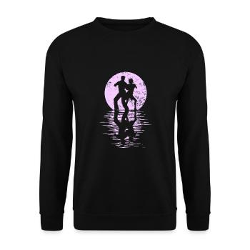 Danseurs Danse Couple Danse, Danse Rumba Renard Tango Salsa - Sweat-shirt Unisexe - noir - Devant - Alina (178cm) & Michal (187cm)