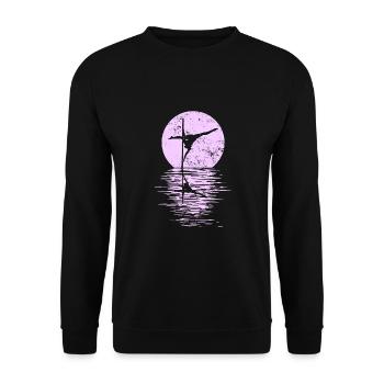 Pole Dance Dancer, Pole Dance, Pole Dancing - Unisex Sweatshirt - black - Front - Alina (178cm) & Michal (187cm)