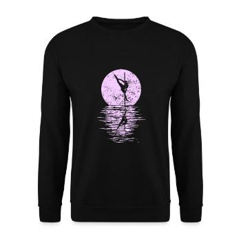 Pole Dance Dancer, Pole Dance, Pole Dancing - Unisex Sweatshirt - black - Front - Alina (178cm) & Michal (187cm)