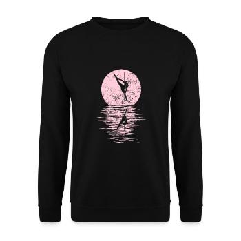 Pole Dance Dancer, Pole Dance, Pole Dancing - Unisex Sweatshirt - black - Front - Alina (178cm) & Michal (187cm)