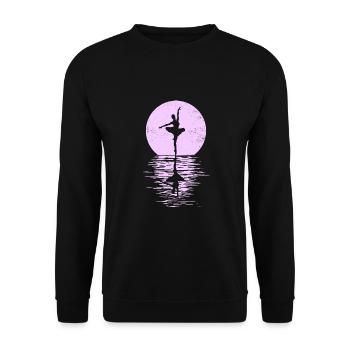 Ballet, Ballerina, Girl, Girl, Dancing - Unisex Sweatshirt - black - Front - Alina (178cm) & Michal (187cm)