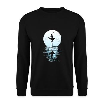 Yogi Yogini Gesundheits Meditation Outfits Girls - Unisex Pullover - Schwarz - Vorne - Alina (178cm) & Michal (187cm)