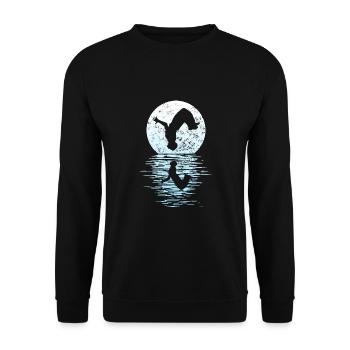 Parkour, Freerunning, Street Workout, Acrobatic - Unisex Pullover - Schwarz - Vorne - Alina (178cm) & Michal (187cm)