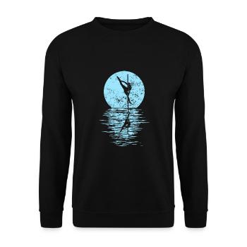Pole Dance Dancer, Pole Dance, Pole Dancing - Unisex Sweatshirt - black - Front - Alina (178cm) & Michal (187cm)
