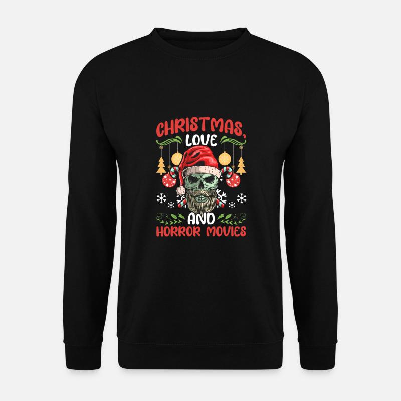 Horror Movie Kino Santa Weihanchten Liebe Horror - Unisex Pullover - Schwarz