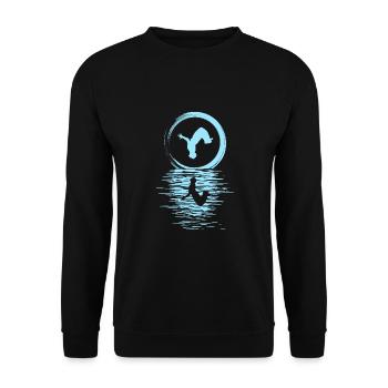 Parkour, Freerunning, Street Workout, Acrobatic - Unisex Pullover - Schwarz - Vorne - Alina (178cm) & Michal (187cm)