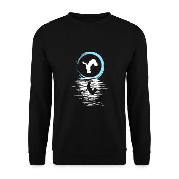 Parkour, Freerunning, Street Workout, Acrobatic - Unisex Pullover - Schwarz - Vorne - Alina (178cm) & Michal (187cm)
