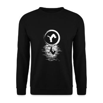 Parkour, Freerunning, Street Workout, Acrobatic - Unisex Pullover - Schwarz - Vorne - Alina (178cm) & Michal (187cm)