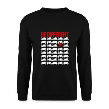 Enduro Motorcycle Supermoto Motorbike Motocross - Unisex Sweatshirt - black - Front - Alina (178cm) & Michal (187cm)