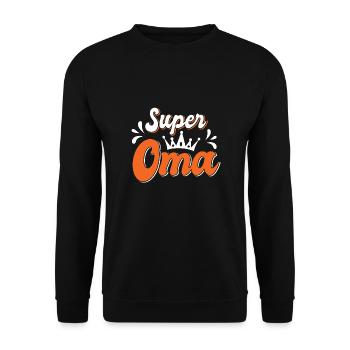 Super Nonna, petite-fille nièce pour la meilleure grand-mère - Sweat-shirt Unisexe - noir - Devant - Alina (178cm) & Michal (187cm)