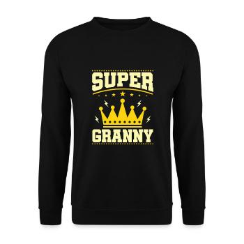 Super Nonna, petite-fille nièce pour la meilleure grand-mère - Sweat-shirt Unisexe - noir - Devant - Alina (178cm) & Michal (187cm)
