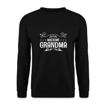 Super Nonna, petite-fille nièce pour la meilleure grand-mère - Sweat-shirt Unisexe - noir - Devant - Alina (178cm) & Michal (187cm)
