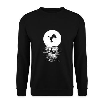 Parkour, Freerunning, Street Workout, Acrobatic - Unisex Pullover - Schwarz - Vorne - Alina (178cm) & Michal (187cm)