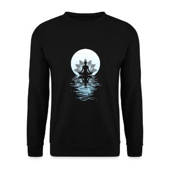 Yoga Yogini Gesundheits Meditation Outfits Girls - Unisex Pullover - Schwarz - Vorne - Alina (178cm) & Michal (187cm)
