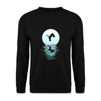Parkour, Freerunning, Street Workout, Acrobatic - Unisex Pullover - Schwarz - Vorne - Alina (178cm) & Michal (187cm)