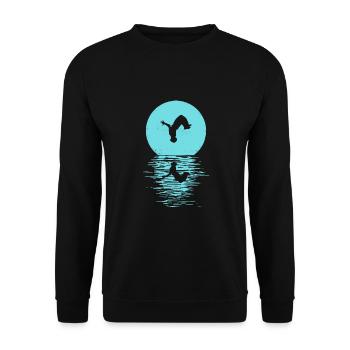 Parkour, Freerunning, Street Workout, Acrobatic - Unisex Pullover - Schwarz - Vorne - Alina (178cm) & Michal (187cm)