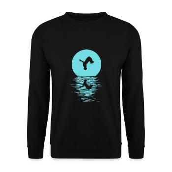 Parkour, Freerunning, Street Workout, Acrobatic - Unisex Pullover - Schwarz - Vorne - Alina (178cm) & Michal (187cm)