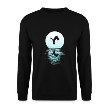 Parkour, Freerunning, Street Workout, Acrobatic - Unisex Pullover - Schwarz - Vorne - Alina (178cm) & Michal (187cm)