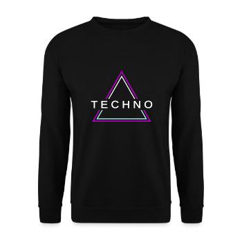 Techno House Party EDM Festival Goa Electro Rave - Sweat-shirt Unisexe - noir - Devant - Alina (178cm) & Michal (187cm)