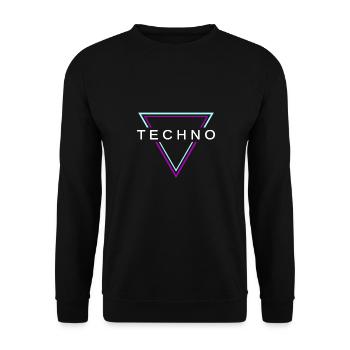 Techno House Party EDM Festival Goa Electro Rave - Sweat-shirt Unisexe - noir - Devant - Alina (178cm) & Michal (187cm)