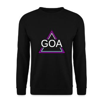 GOA Techno House Party EDM Festival Electro Rave - Sweat-shirt Unisexe - noir - Devant - Alina (178cm) & Michal (187cm)