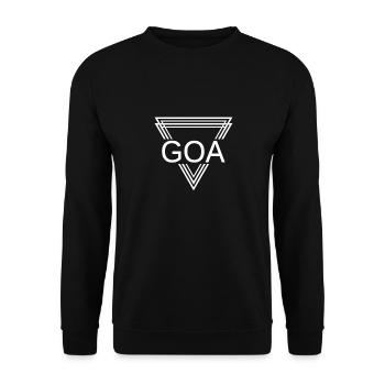 GOA Techno House Party EDM Festival Electro Rave - Unisex Pullover - Schwarz - Vorne - Alina (178cm) & Michal (187cm)