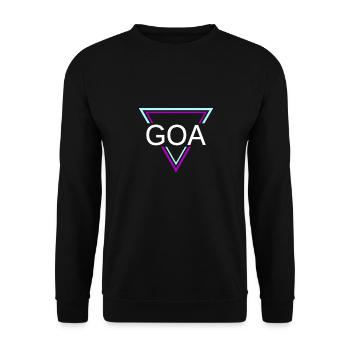 GOA Techno House Party EDM Festival Electro Rave - Unisex Pullover - Schwarz - Vorne - Alina (178cm) & Michal (187cm)