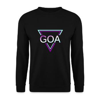 GOA Techno House Party EDM Festival Electro Rave - Sweat-shirt Unisexe - noir - Devant - Alina (178cm) & Michal (187cm)