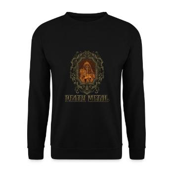 Goth Satan Rock Festivals Black Heavy Death Metal - Sweat-shirt Unisexe - noir - Devant - Alina (178cm) & Michal (187cm)