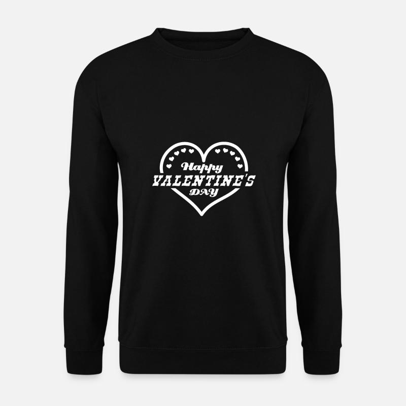 Joyeuse Saint-Valentin... Joyeuse Saint-Valentin - Sweat-shirt Unisexe - noir