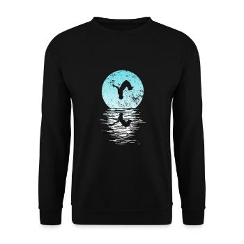 Parkour, Freerunning, Street Workout, Acrobatic - Unisex Pullover - Schwarz - Vorne - Alina (178cm) & Michal (187cm)