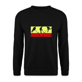 Équipe de hockey sur glace, club, club, entraîneur-joueur fan - Sweat-shirt Unisexe - noir - Devant - Alina (178cm) & Michal (187cm)