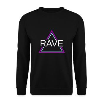 Rave Techno House Party EDM Festival Goa Electro - Sweat-shirt Unisexe - noir - Devant - Alina (178cm) & Michal (187cm)