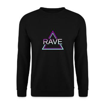 Rave Techno House Party EDM Festival Goa Electro - Sweat-shirt Unisexe - noir - Devant - Alina (178cm) & Michal (187cm)