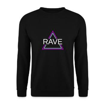 Rave Techno House Party EDM Festival Goa Electro - Sweat-shirt Unisexe - noir - Devant - Alina (178cm) & Michal (187cm)