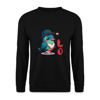Petite amie, petit ami, homme, partenaire de la Saint-Valentin - Sweat-shirt Unisexe - noir - Devant - Alina (178cm) & Michal (187cm)