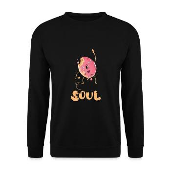 Petite amie, petit ami, homme, partenaire de la Saint-Valentin - Sweat-shirt Unisexe - noir - Devant - Alina (178cm) & Michal (187cm)