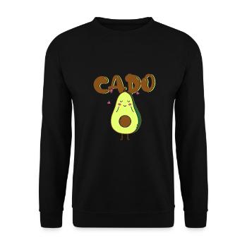 Valentine's Day girlfriend, boyfriend, man, wife partner - Unisex Sweatshirt - black - Front - Alina (178cm) & Michal (187cm)