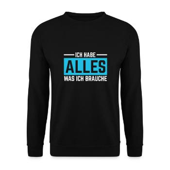 Valentinstags Freundin, Freund, Mann, Frau Partner - Unisex Pullover - Schwarz - Vorne - Alina (178cm) & Michal (187cm)