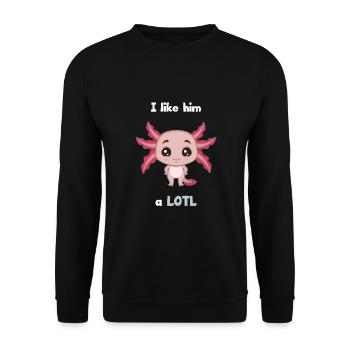 Petite amie, petit ami, homme, partenaire de la Saint-Valentin - Sweat-shirt Unisexe - noir - Devant - Alina (178cm) & Michal (187cm)