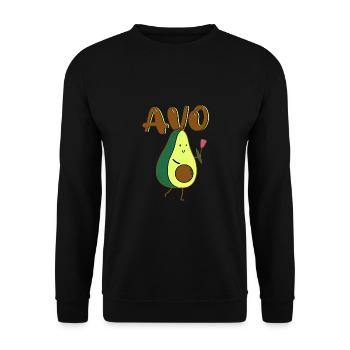 Petite amie, petit ami, homme, partenaire de la Saint-Valentin - Sweat-shirt Unisexe - noir - Devant - Alina (178cm) & Michal (187cm)