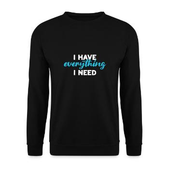 Petite amie, petit ami, homme, partenaire de la Saint-Valentin - Sweat-shirt Unisexe - noir - Devant - Alina (178cm) & Michal (187cm)