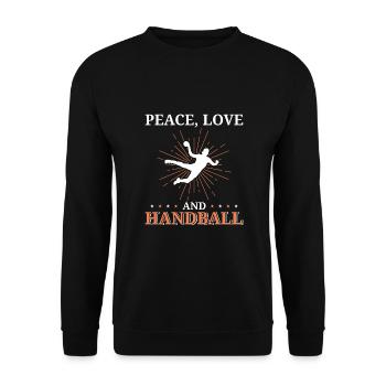 Équipe de handball, club, entraîneur, entraîneur, joueur - Sweat-shirt Unisexe - noir - Devant - Alina (178cm) & Michal (187cm)