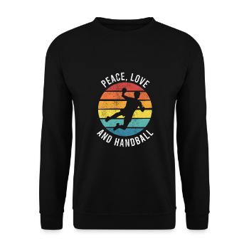 Équipe de handball, club, entraîneur, entraîneur, joueur - Sweat-shirt Unisexe - noir - Devant - Alina (178cm) & Michal (187cm)