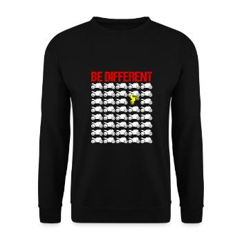 Enduro Motorcycle Supermoto Motorbike Motocross - Unisex Sweatshirt - black - Front - Alina (178cm) & Michal (187cm)